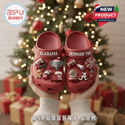 Christmas Alabama Crimson Tide 2025 Crocs Clogs