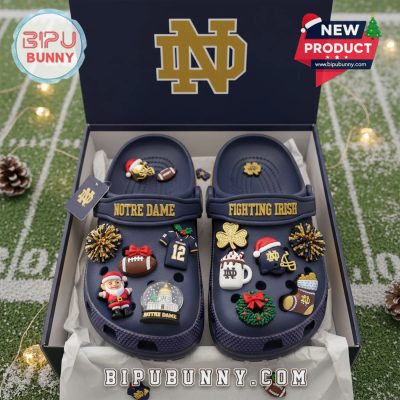 Christmas Notre Dame Fighting Irish Crocs Clogs 2025