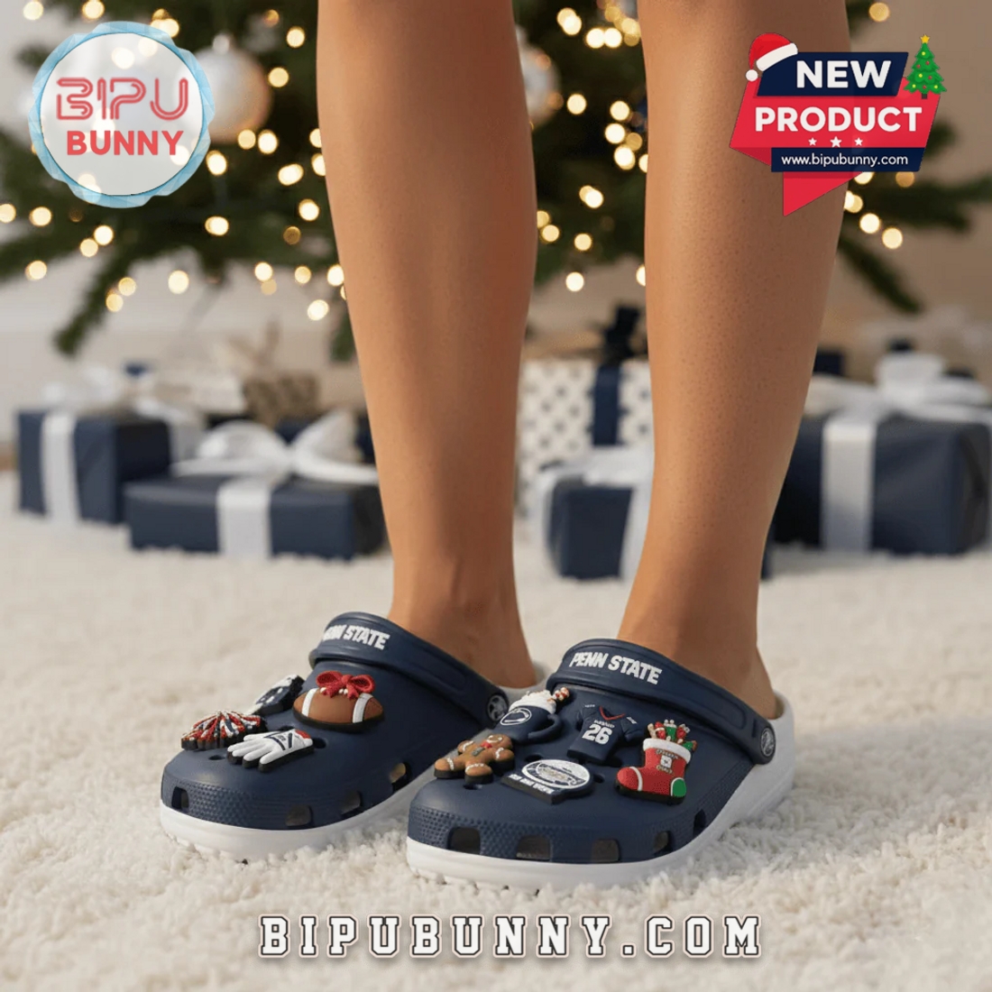 Christmas Penn State Nittany Lions Football Crocs 2025 Christmas Penn State Nittany Lions Football Crocs 2025