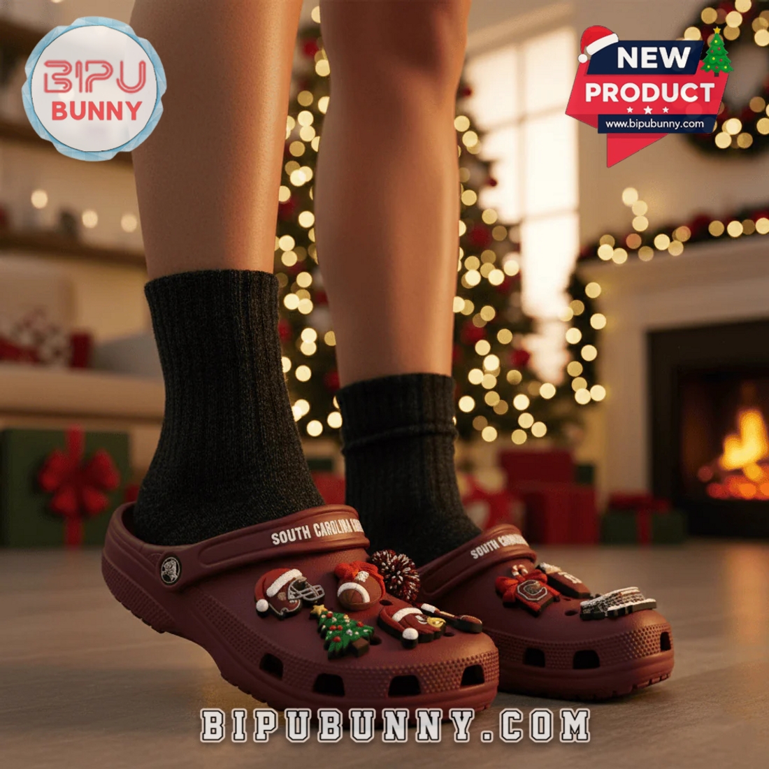 Christmas South Carolina Gamecocks 2025 Crocs Clogs Christmas South Carolina Gamecocks 2025 Crocs Clogs