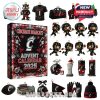 Full spread of Cincinnati Bearcats advent calendar contents with mascot and sports miniatures!