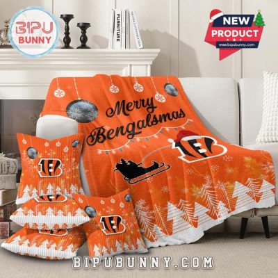 Cincinnati Bengals 2025 Christmas Fleece Blanket