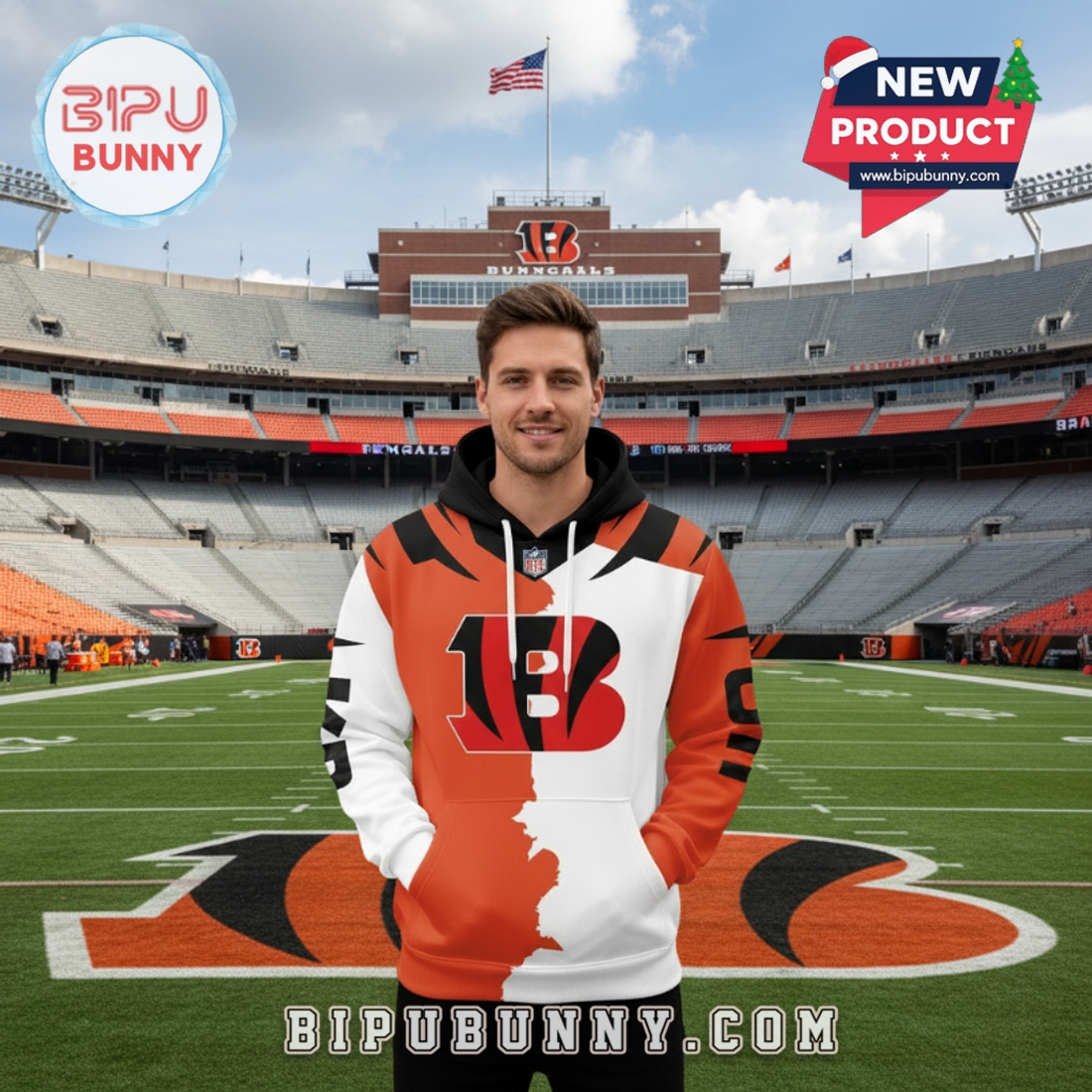 Cincinnati Bengals 2025 NFL Home Mix Away Hoodie Cincinnati Bengals 2025 NFL Home Mix Away Hoodie