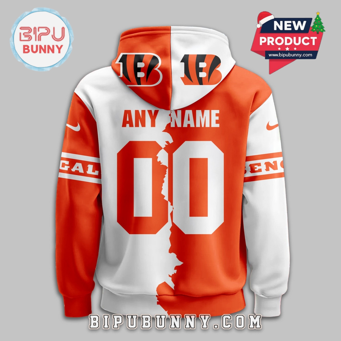 Cincinnati Bengals 2025 Victory Split Hoodie Cincinnati Bengals 2025 Victory Split Hoodie