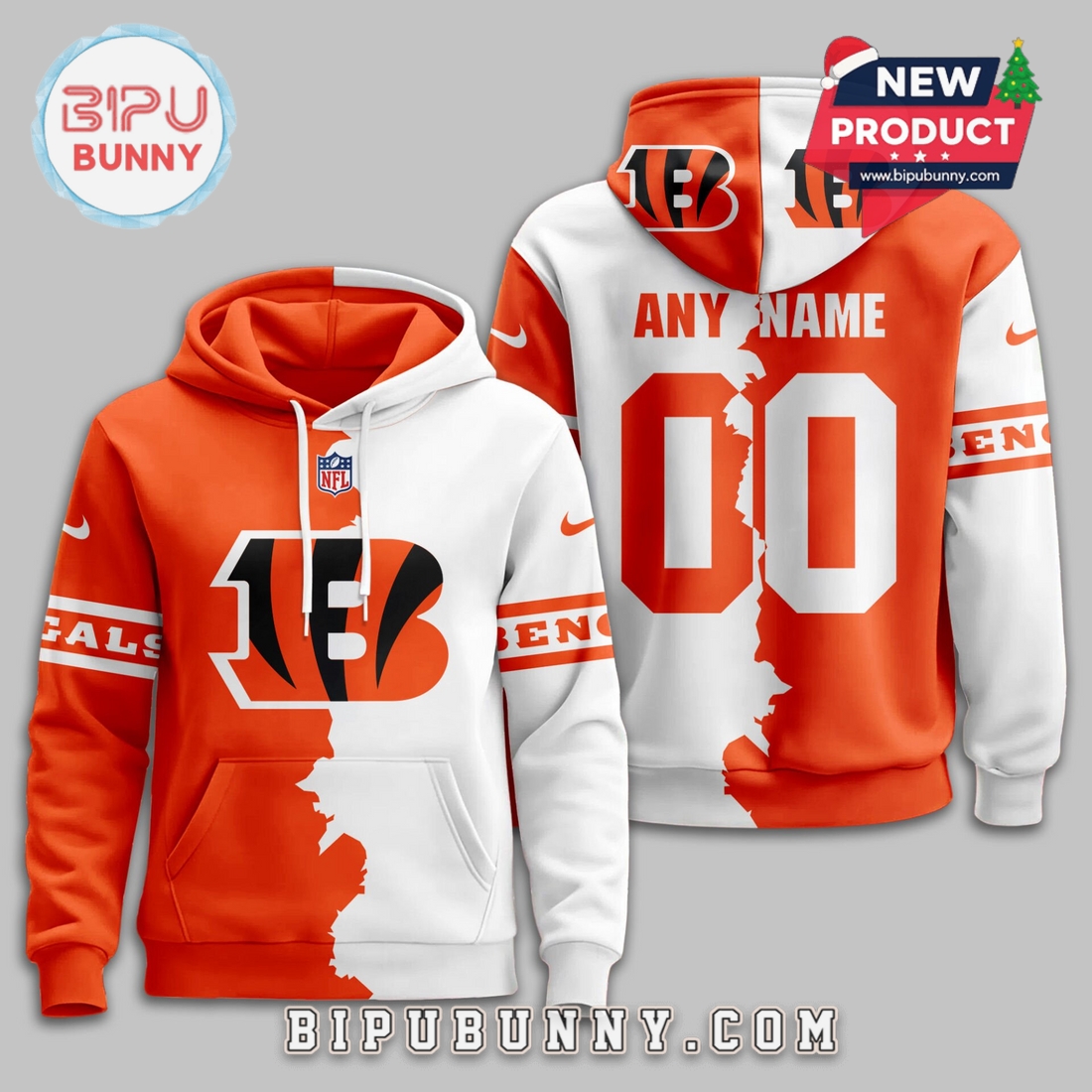 Cincinnati Bengals 2025 Victory Split Hoodie Cincinnati Bengals 2025 Victory Split Hoodie