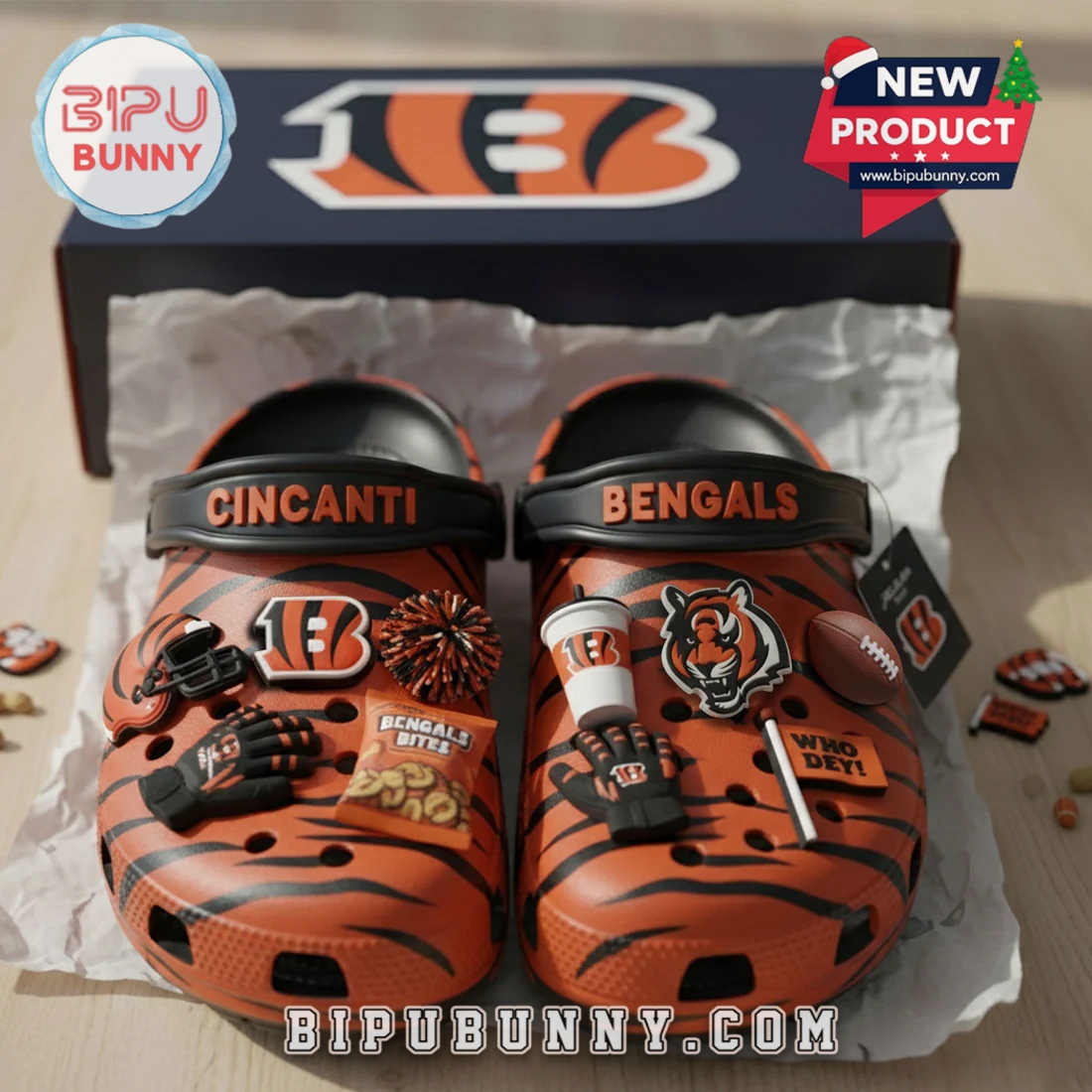 Cincinnati Bengals Football Crocs Clogs Cincinnati Bengals Football Crocs Clogs