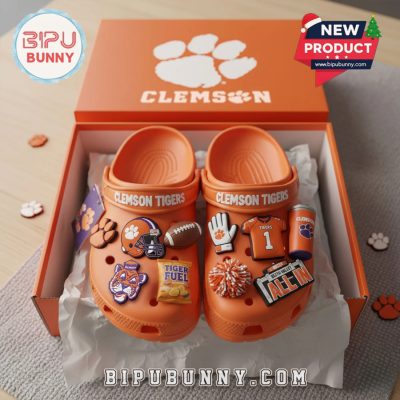 Clemson Tigers Football Crocs Clogs