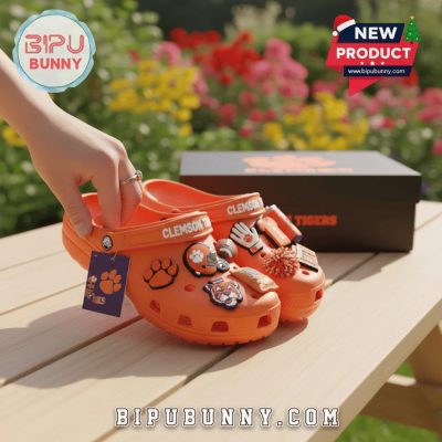 Clemson Tigers Football Crocs Clogs