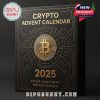 Stylish close-up of the 2025 Crypto Advent Calendar box highlighting the Bitcoin symbol and futuristic circuit board design!