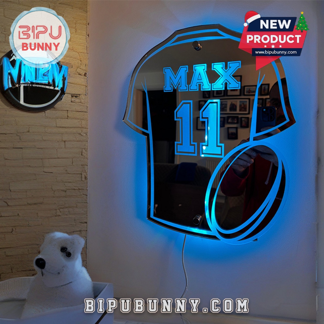 Custom Cool LED Mirror Lights For Rugby Lovers Custom Cool LED Mirror Lights For Rugby Lovers