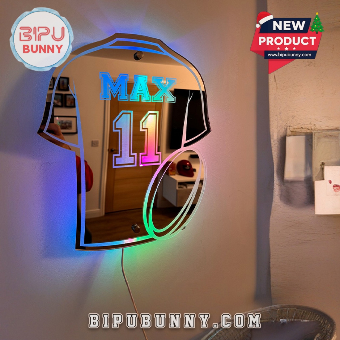 Custom Cool LED Mirror Lights For Rugby Lovers Custom Cool LED Mirror Lights For Rugby Lovers