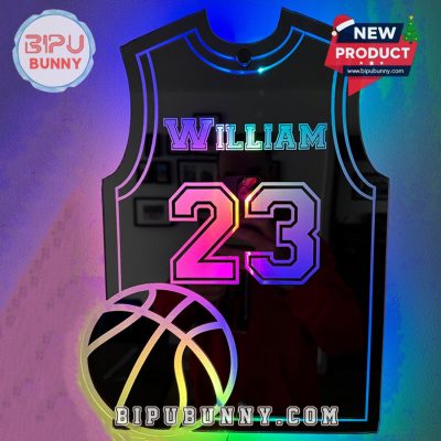 Custom LED Cool Mirror Lights For Basketball Lovers