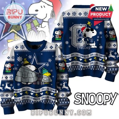 Dallas Cowboys NFL Peanuts Snoopy Ugly Sweater 2025