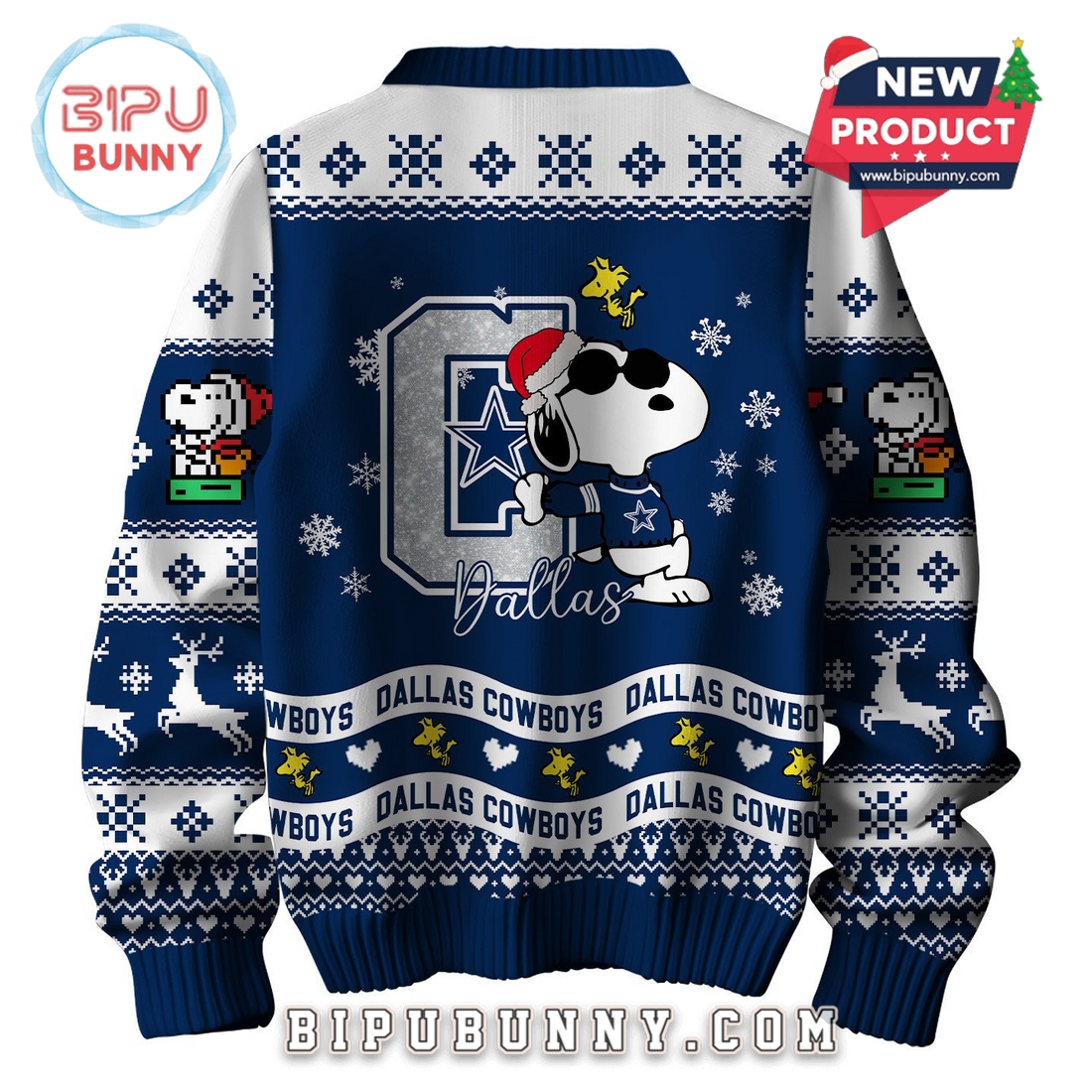 Dallas Cowboys NFL Peanuts Snoopy Ugly Sweater 2025 Dallas Cowboys NFL Peanuts Snoopy Ugly Sweater 2025