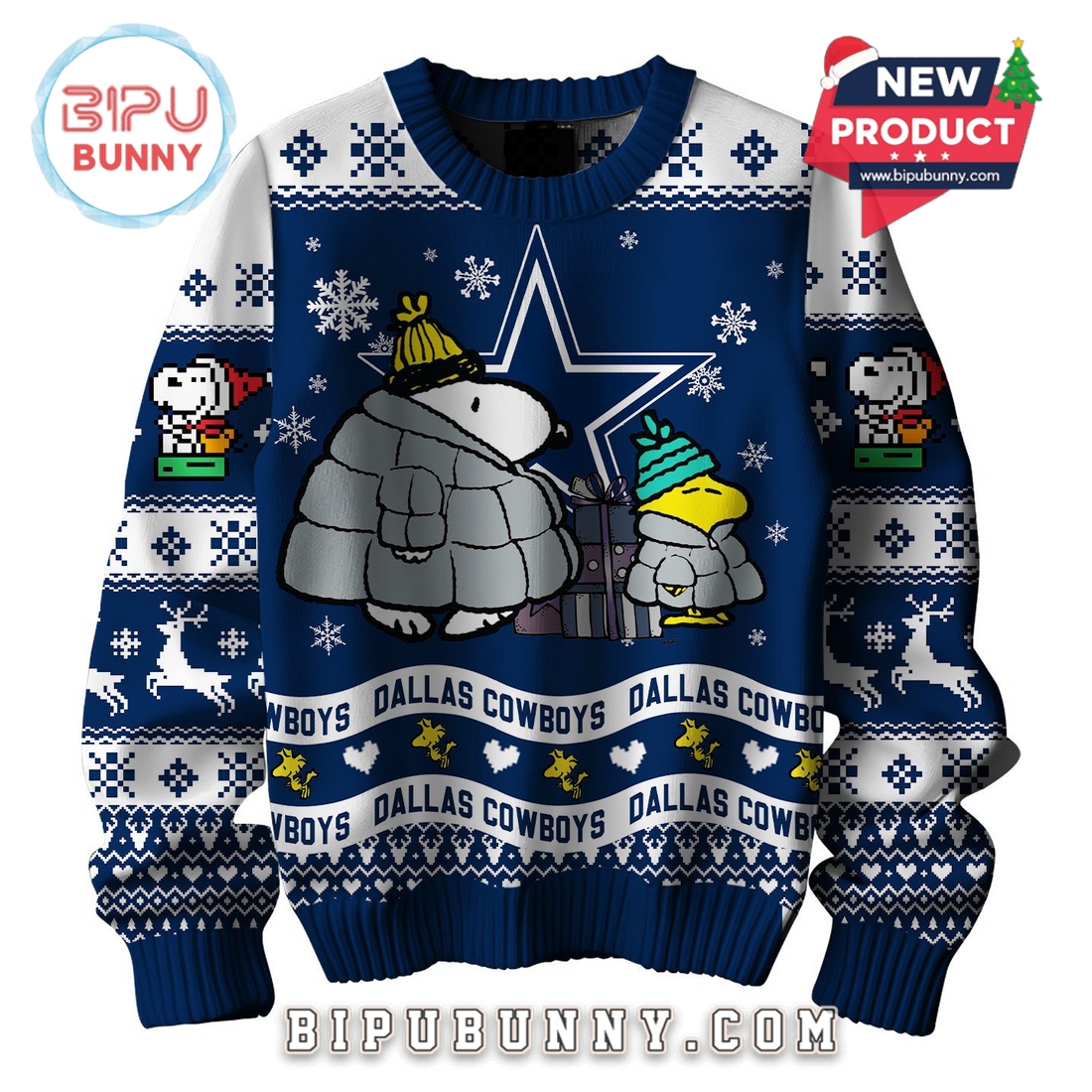 Dallas Cowboys NFL Peanuts Snoopy Ugly Sweater 2025 Dallas Cowboys NFL Peanuts Snoopy Ugly Sweater 2025