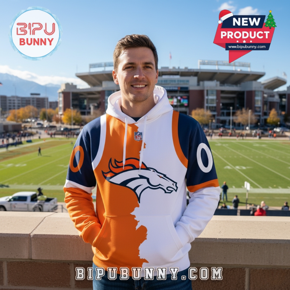 Denver Broncos 2025 NFL Home Mix Away Hoodie Denver Broncos 2025 NFL Home Mix Away Hoodie