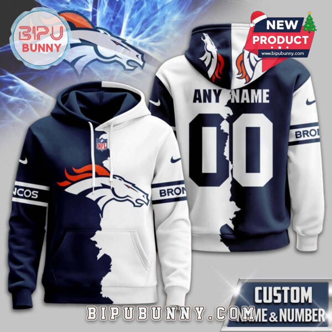 Denver Broncos 2025 Victory Split Hoodie Denver Broncos 2025 Victory Split Hoodie