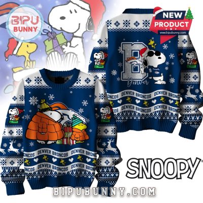 Denver Broncos NFL Peanuts Snoopy Ugly Sweater 2025