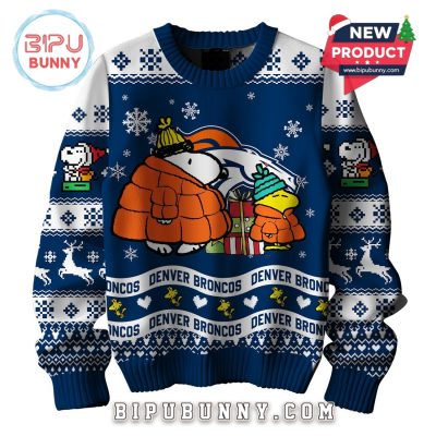 Denver Broncos NFL Peanuts Snoopy Ugly Sweater 2025