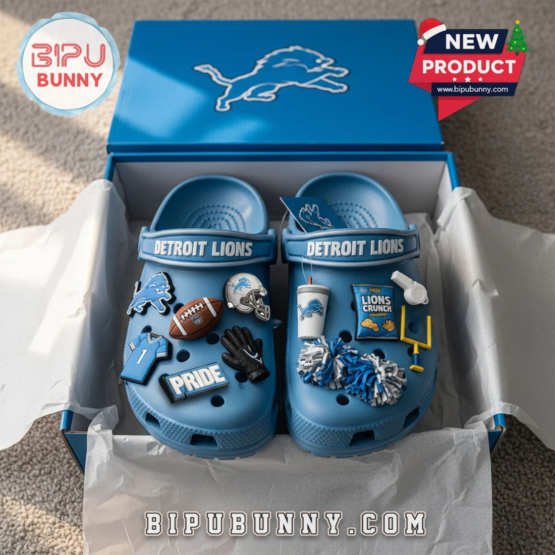 Detroit Lions Football Crocs Clogs Detroit Lions Football Crocs Clogs