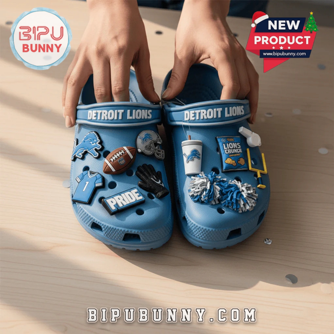 Detroit Lions Football Crocs Clogs Detroit Lions Football Crocs Clogs