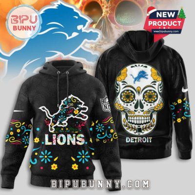 Detroit Lions NFL Dia de los Muertos Limited Editions Hoodie