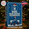 Holiday-themed Duke Blue Devils advent calendar in front of festive Christmas decorations with strong team branding and seasonal design!