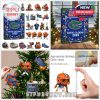 Florida Gators 2025 advent calendar with full collectible assortment laid out, including team-themed Christmas decorations, figures, and accessories for fans!