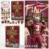 Florida State Seminoles 78th Anniversary Advent Calendar and collectible figurines, including football players, mascots, trophies, and festive team symbols with a Christmas backdrop!
