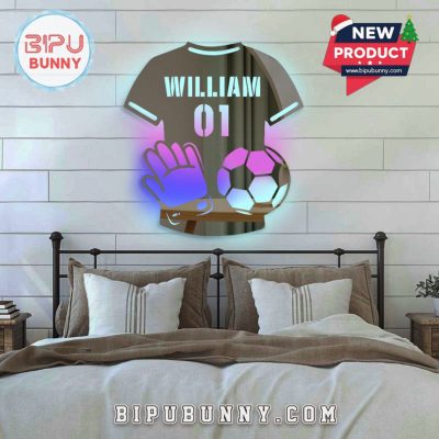 Football Jersey Mirror Lamp Cool Gift For Football Lovers