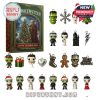 Complete Frankenstein 2025 Advent Calendar set with monster-themed ornaments and festive accessories on white background!