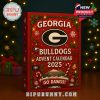 Georgia Bulldogs Advent Calendar 2025 in red with school branding, stadium artwork, and holiday patterns for a festive unboxing.