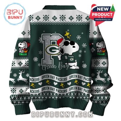 Green Bay Packers NFL Peanuts Snoopy Ugly Sweater 2025