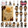 The Neil Young Advent Calendar 2025 shown with collectible ornaments and character figures themed around his music and career.