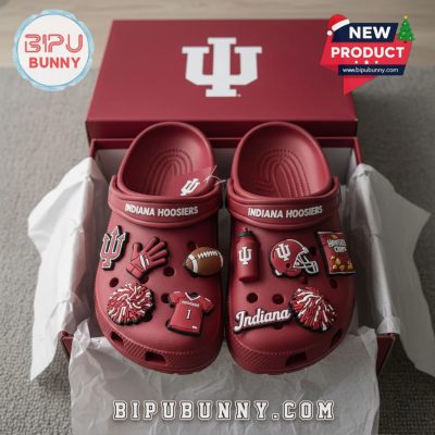 Indiana Hoosiers Football Crocs Clogs