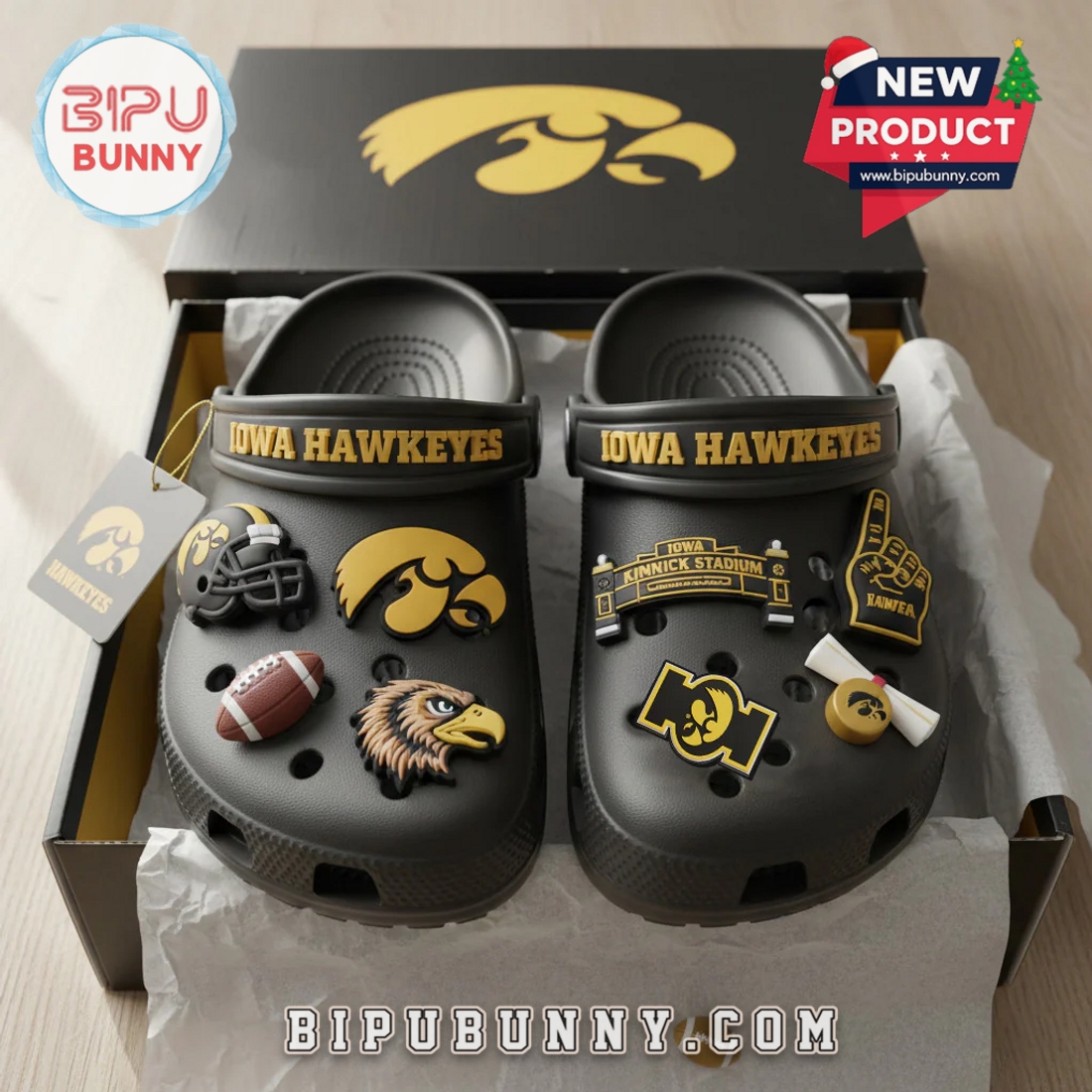 Iowa Hawkeyes Football Crocs Clogs Iowa Hawkeyes Football Crocs Clogs