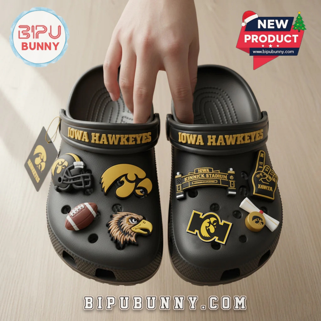 Iowa Hawkeyes Football Crocs Clogs Iowa Hawkeyes Football Crocs Clogs