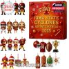 A product overview showcasing the full Iowa State Cyclones advent calendar for 2025, with Christmas-themed ornaments and fan-favorite characters!