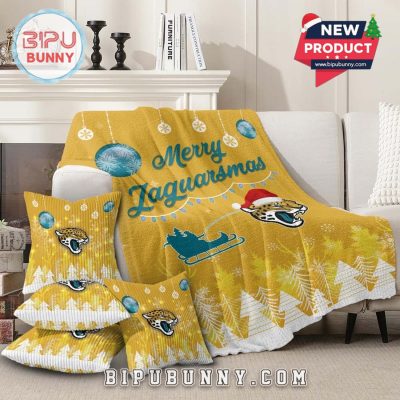 Jacksonville Jaguars 2025 Christmas Fleece Blanket Jacksonville Jaguars 2025 Christmas Fleece Blanket