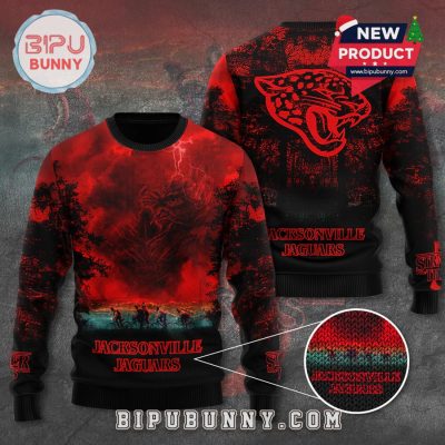 Jacksonville Jaguars x Stranger Things Ugly Sweater 2025