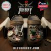 Johnny Depp movie-themed clogs with detailed decorative charms.