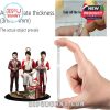 Durable Jonas Brothers figures with 3–4mm thickness and protective film shown in close detail!