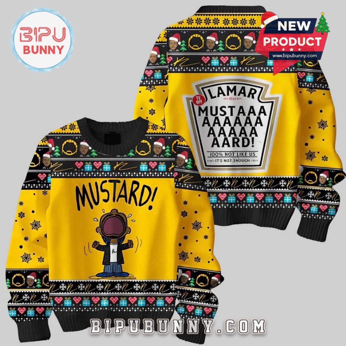 Kendrick Lamar Mustard Not Like Us Ugly Sweater 2025 Kendrick Lamar Mustard Not Like Us Ugly Sweater 2025