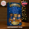 Kentucky Wildcats 144th Anniversary calendar box glowing in a festive indoor setup, ready for holiday countdown!