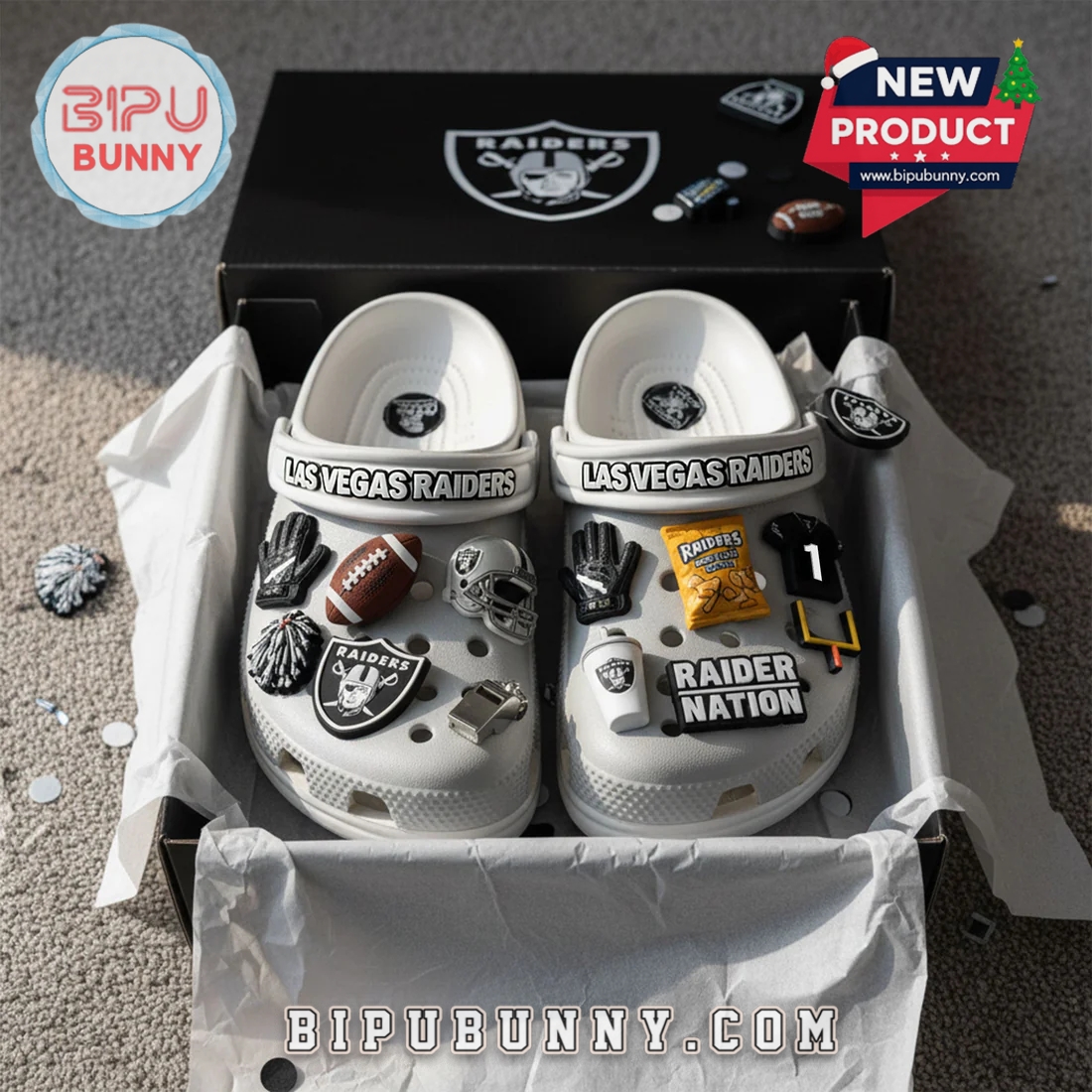 Las Vegas Raiders Football Crocs Clogs Las Vegas Raiders Football Crocs Clogs