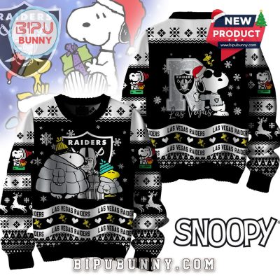Las Vegas Raiders NFL Peanuts Snoopy Ugly Sweater 2025