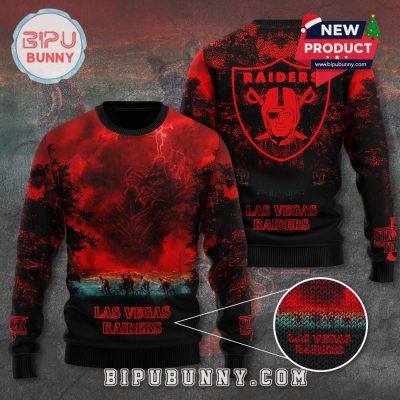 Las Vegas Raiders x Stranger Things Ugly Sweater 2025