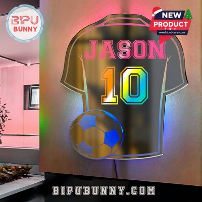 Led Mirror Light with Jersey-Shaped Cool Gift Led Mirror Light with Jersey-Shaped Cool Gift