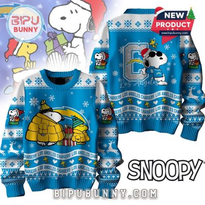 Los Angeles Chargers NFL Peanuts Snoopy Ugly Sweater 2025
