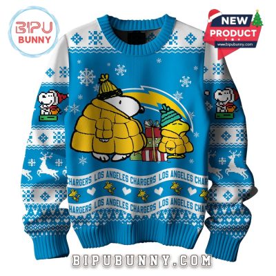 Los Angeles Chargers NFL Peanuts Snoopy Ugly Sweater 2025